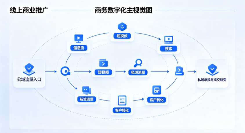 合江县线上商业推广怎么做？全域流量闭环搭建与低成本转化实战指南